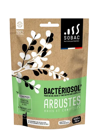 Bactériosol Arbustes, Haies et Conifères – Activateur biologique Sobac 500 g