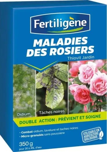 Anti maladies rosiers Fertiligène | Oïdium et taches noires