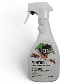 Spray insecticide volants et rampants - Huile essentielle de menthe