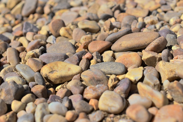 Paillage minéral de galets